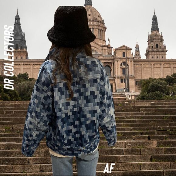 DR COLLECTORS JACQUARD DENIM JACKET NEW NWT S & M - Picture 2 of 10